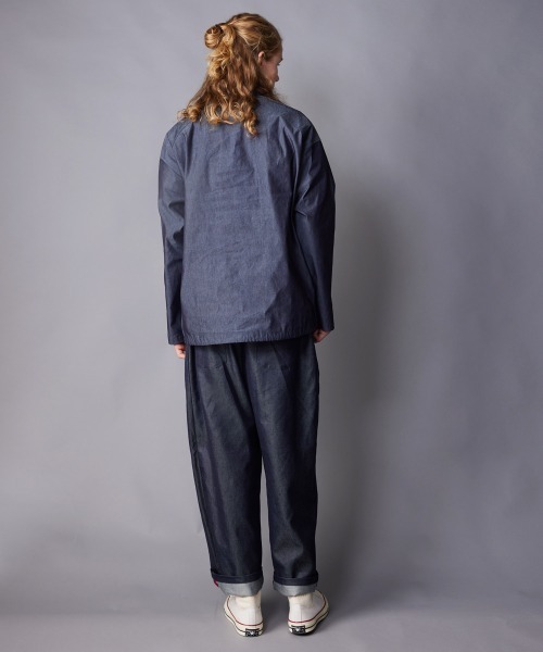 rehacer(レアセル)の「rehacer : Tactical Denim Shirt Jacket / タクティカル デニムシャツ ジャケット(シャツ/ブラウス・メンズ・インディゴブルー・LARGE/MEDIUM/SMALL/X-LARGE)」の9枚目の写真