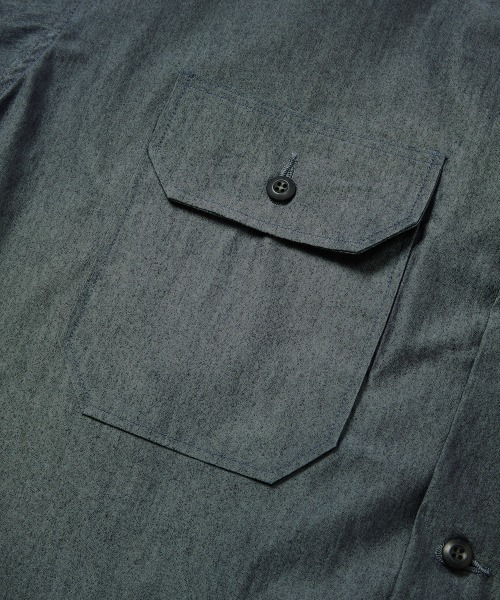 rehacer(レアセル)の「rehacer : Tactical Denim Shirt Jacket / タクティカル デニムシャツ ジャケット(シャツ/ブラウス・メンズ・インディゴブルー・LARGE/MEDIUM/SMALL/X-LARGE)」の13枚目の写真