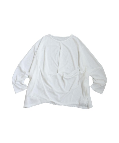antiqua(アンティカ)の「変形トップス(Tシャツ/カットソー・レディース・ホワイト/ブラック・ONESIZE)」の15枚目の写真