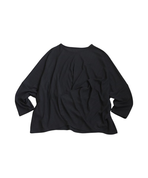 antiqua(アンティカ)の「変形トップス(Tシャツ/カットソー・レディース・ホワイト/ブラック・ONESIZE)」の16枚目の写真
