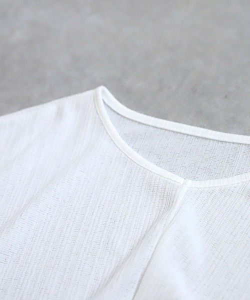 antiqua(アンティカ)の「変形トップス(Tシャツ/カットソー・レディース・ホワイト/ブラック・ONESIZE)」の17枚目の写真