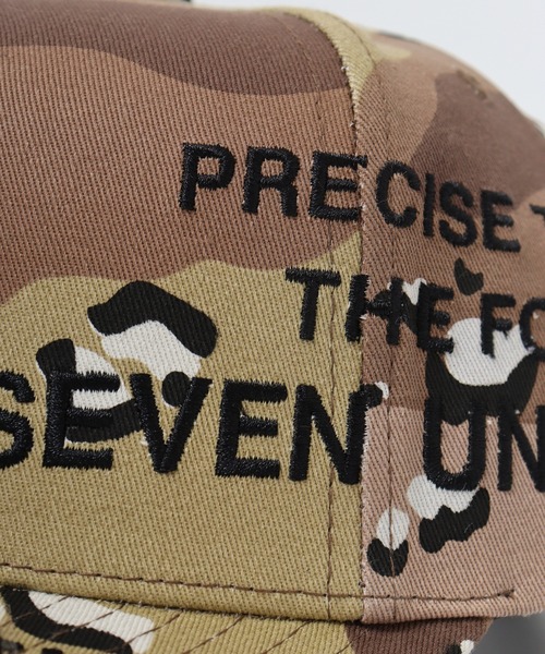 7Union（セブンユニオン）の「7UNION WORLD WIDE 刺繍 カモフラ 5パネルキャップ（キャップ・メンズ・カモフラージュ・FREE）」の5枚目の写真