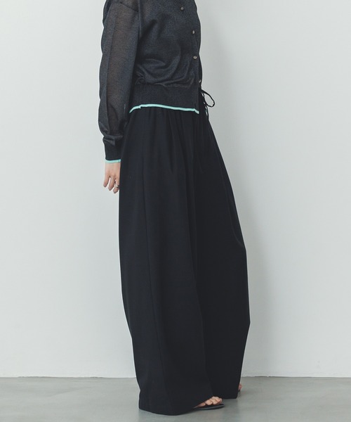 hunch(ハンチ)の「フレンチリネン イージーワイドパンツ(その他パンツ・レディース・ダークベージュ/オフホワイト/ブラック/チャコールグレー/グリーン・FREE)」の22枚目の写真