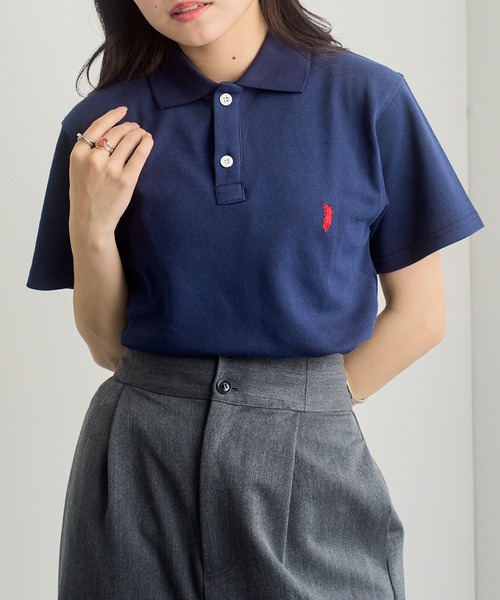 SETUP7(セットアップセブン)の「【WESTERNPOLOTEXAS】別注ワッペンPOLOシャツ(ポロシャツ・レディース・ブラック系その他2/ネイビー/ホワイト系その他2/ホワイト系1/ブラック系1・XL/S/M/L)」の7枚目の写真