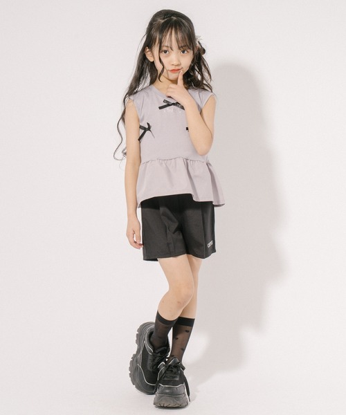 URBAN CHERRY(アーバンチェリー)の「【CHIPIE/シピ】ワンタックリボンショートパンツ(その他パンツ・キッズ・ピンク/ブラック/ブルー・110cm/130cm/150cm/140cm/120cm)」の8枚目の写真