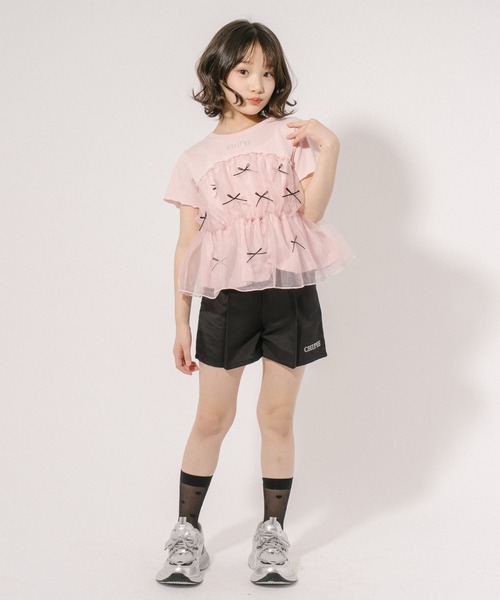 URBAN CHERRY(アーバンチェリー)の「【CHIPIE/シピ】ワンタックリボンショートパンツ(その他パンツ・キッズ・ピンク/ブラック/ブルー・110cm/130cm/150cm/140cm/120cm)」の18枚目の写真