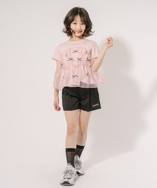 URBAN CHERRY(アーバンチェリー)の「【CHIPIE/シピ】ワンタックリボンショートパンツ(その他パンツ・キッズ・ピンク/ブラック/ブルー・110cm/130cm/150cm/140cm/120cm)」の19枚目の写真