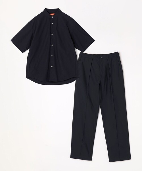 SHIPS any: 360° THE CIRCLE STRETCH バンドカラー シャツ