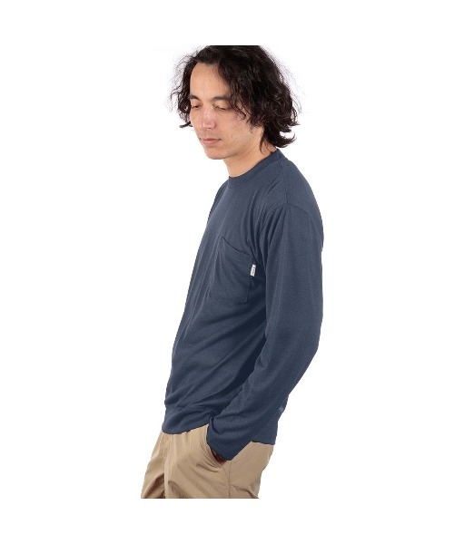 Foxfire（フォックスファイヤー）の「ＳＣメランジクルー（Tシャツ/カットソー・メンズ・アイボリー/ネイビー・M/L/XL）」の4枚目の写真