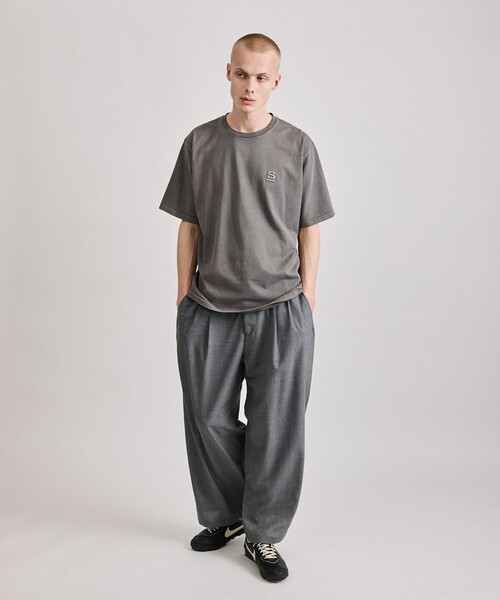 Saturdays NYC(サタデーズ ニューヨークシティ )の「Pigment Dyed/S Relax SS Tee(Tシャツ/カットソー・メンズ・グリーン/キナリ/チャコールグレー・S/M/L/XL)」の7枚目の写真
