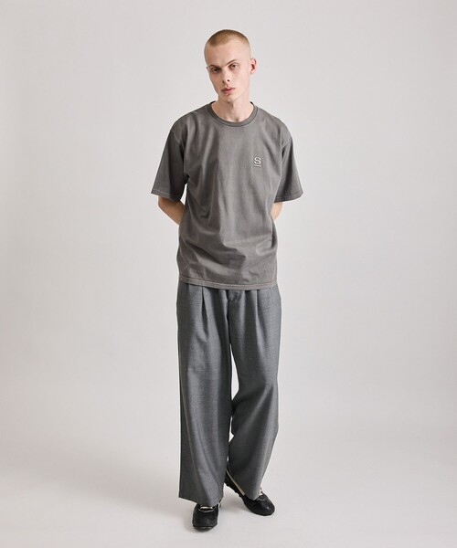 Saturdays NYC(サタデーズ ニューヨークシティ )の「Pigment Dyed/S Relax SS Tee(Tシャツ/カットソー・メンズ・グリーン/キナリ/チャコールグレー・S/M/L/XL)」の8枚目の写真