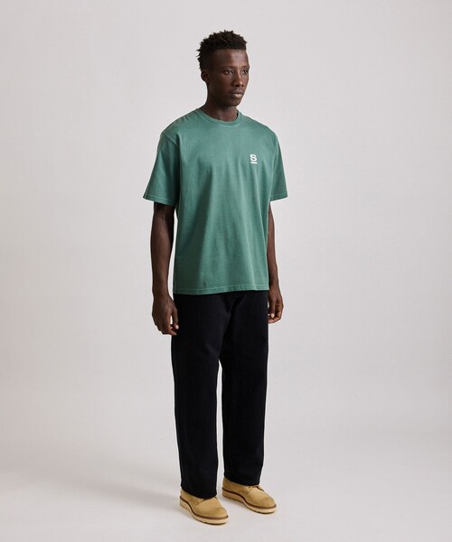 Saturdays NYC(サタデーズ ニューヨークシティ )の「Pigment Dyed/S Relax SS Tee(Tシャツ/カットソー・メンズ・グリーン/キナリ/チャコールグレー・S/M/L/XL)」の16枚目の写真