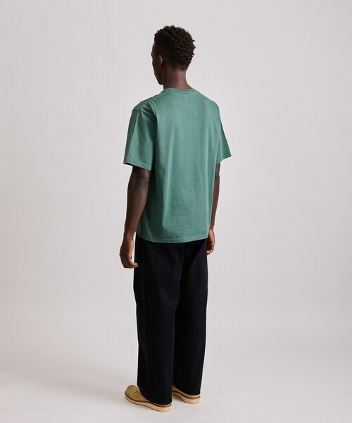Saturdays NYC(サタデーズ ニューヨークシティ )の「Pigment Dyed/S Relax SS Tee(Tシャツ/カットソー・メンズ・グリーン/キナリ/チャコールグレー・S/M/L/XL)」の17枚目の写真