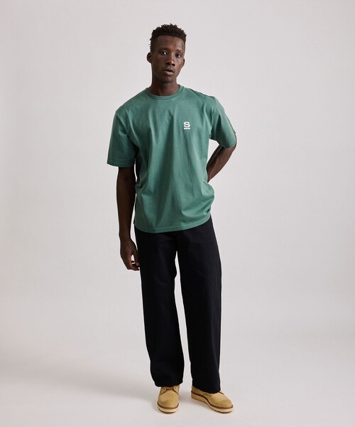 Saturdays NYC(サタデーズ ニューヨークシティ )の「Pigment Dyed/S Relax SS Tee(Tシャツ/カットソー・メンズ・グリーン/キナリ/チャコールグレー・S/M/L/XL)」の19枚目の写真