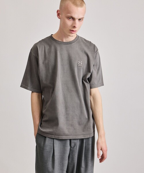 Saturdays NYC(サタデーズ ニューヨークシティ )の「Pigment Dyed/S Relax SS Tee(Tシャツ/カットソー・メンズ・グリーン/キナリ/チャコールグレー・S/M/L/XL)」の2枚目の写真