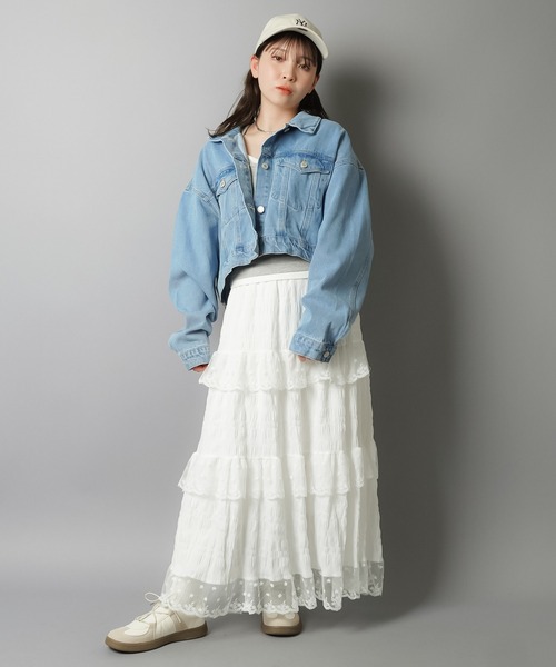 Spick and Span 2024AW ティアードフリルスカート 丈違いティアードフリルギャザースカート / AMERICAN HOLIC