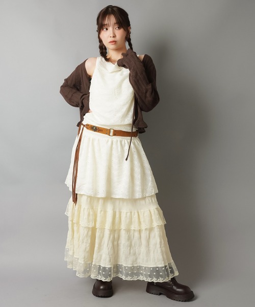 Cawaiオリジナル　アシンメトリー森の妖精スカート　森ガール　送料無料 dxl-lady436-01.jpg