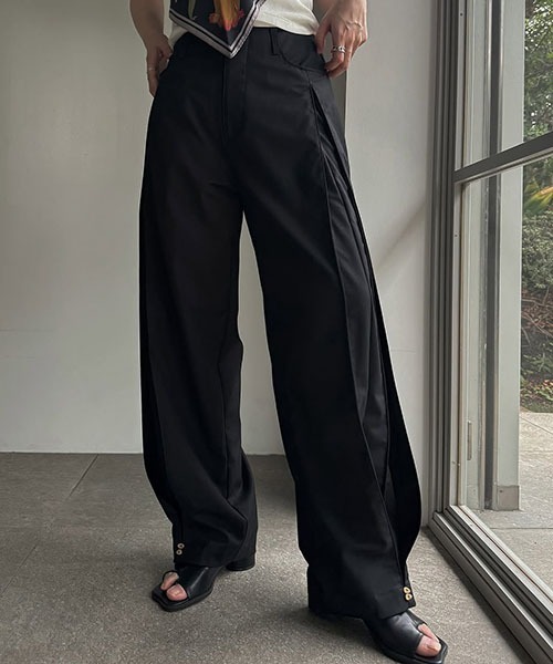 WILLFULLY（ウィルフリー）の「deep tuck design thick PT（その他パンツ・レディース・タン/モカ/ブラック・S/M）」の13枚目の写真