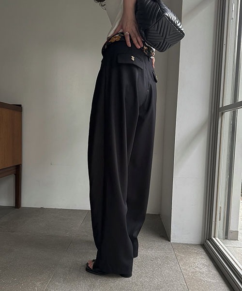 WILLFULLY（ウィルフリー）の「deep tuck design thick PT（その他パンツ・レディース・タン/モカ/ブラック・S/M）」の14枚目の写真