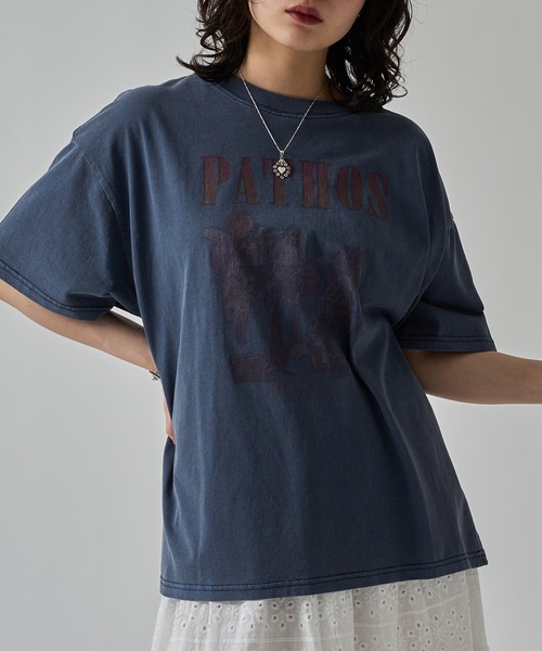 apres jour mignon(アプレジュールミニョン)の「ユニセックスピグメントヴィンテージTシャツ【ZOZOTOWN限定アイテム】(Tシャツ/カットソー・レディース・ホワイト系その他/オフホワイト/チャコールグレー/その他/ブラウン系その他/グレー系その他/ブラック系その他・フリー/SMALL/X-LARGE)」の7枚目の写真