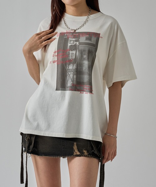apres jour mignon(アプレジュールミニョン)の「ユニセックスピグメントヴィンテージTシャツ【ZOZOTOWN限定アイテム】(Tシャツ/カットソー・レディース・ホワイト系その他/オフホワイト/チャコールグレー/その他/ブラウン系その他/グレー系その他/ブラック系その他・フリー/SMALL/X-LARGE)」の14枚目の写真