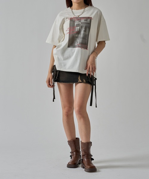 apres jour mignon(アプレジュールミニョン)の「ユニセックスピグメントヴィンテージTシャツ【ZOZOTOWN限定アイテム】(Tシャツ/カットソー・レディース・ホワイト系その他/オフホワイト/チャコールグレー/その他/ブラウン系その他/グレー系その他/ブラック系その他・フリー/SMALL/X-LARGE)」の15枚目の写真