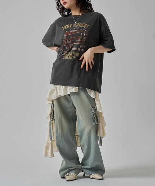 apres jour mignon(アプレジュールミニョン)の「ユニセックスピグメントヴィンテージTシャツ【ZOZOTOWN限定アイテム】(Tシャツ/カットソー・レディース・ホワイト系その他/オフホワイト/チャコールグレー/その他/ブラウン系その他/グレー系その他/ブラック系その他・フリー/SMALL/X-LARGE)」の19枚目の写真