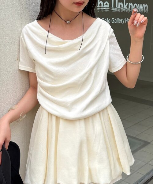 【mystic】 オフショルTシャツ mystic（ミスティック）の「【全骨格対応】オフショルTシャツ（T