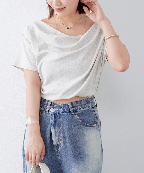 6色展開】オフショルTシャツ（Tシャツ/カットソー）｜mystic