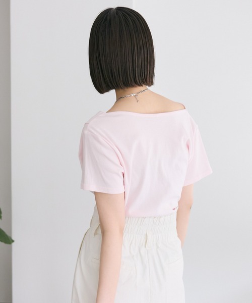 6色展開】オフショルTシャツ（Tシャツ/カットソー）｜mystic