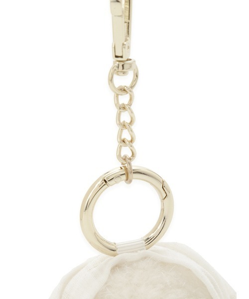 SNIDEL(スナイデル)の「スカーフモッフィーチャーム(キーホルダー・レディース・アイボリー/ブラウン/ピンク/イエロー・FREE)」の12枚目の写真