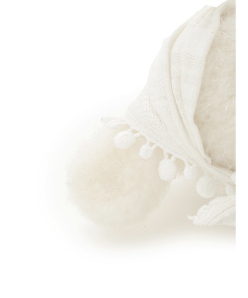 SNIDEL(スナイデル)の「スカーフモッフィーチャーム(キーホルダー・レディース・アイボリー/ブラウン/ピンク/イエロー・FREE)」の14枚目の写真