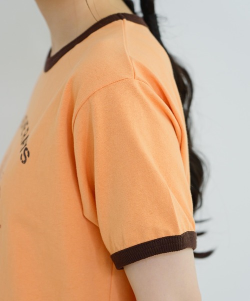 tシャツ 「eLur」サンフラワーリンガーT レディース eLur tシャツ 「eLur」サンフラワーリンガーT レディース