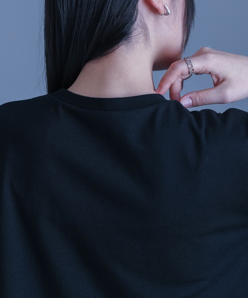 kOhAKU（コハク）の「【機能素材】『フロントドレープカットソー』（Tシャツ/カットソー・レディース・ブラック/ブルー・1/2）」の16枚目の写真