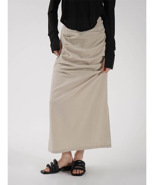 セール】SIDE TUCK NARROW SKIRT（スカート）｜:ETHROF