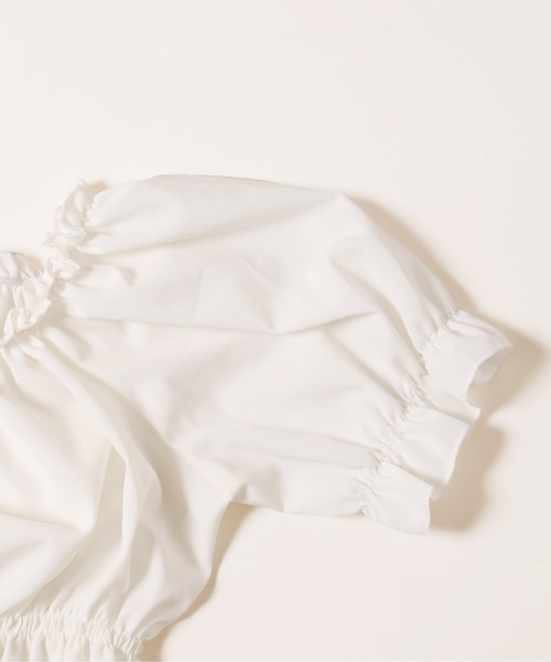 PHILLY（フィリー）の「【PHILLY】2WAYドロスト半袖ブラウス（シャツ/ブラウス・レディース・ホワイト/ブラック・FREE）」の16枚目の写真