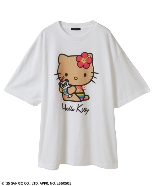 トップス Candy Stripper HELLO KITTYGAL BIG TEE HELLO KITTY】GAL BIG Tシャツ（Tシャツ/カットソー）｜Candy