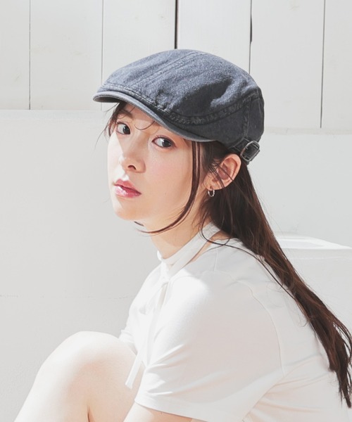 Honeys（ハニーズ）の「ハンチング帽（ハンチング/ベレー帽・レディース・ブラック系その他/ブラック・FREE）」の2枚目の写真