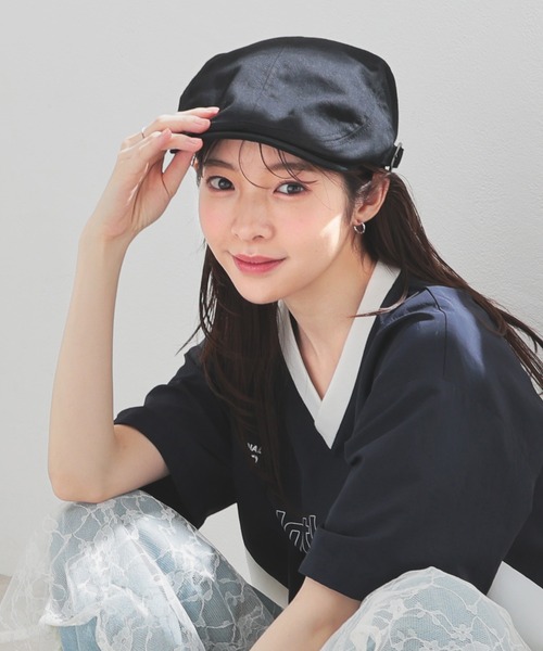 Honeys（ハニーズ）の「ハンチング帽（ハンチング/ベレー帽・レディース・ブラック系その他/ブラック・FREE）」の6枚目の写真