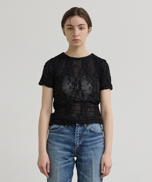 INSCRIRE tシャツ 「INSCRIRE/アンスクリア」Race Tee/シアー