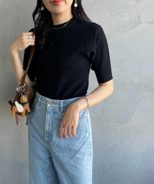 SHINZONE シンゾーン　サマーニット　Tシャツ THE SHINZONE/ザ シンゾーン] ミッドサマー ニットTシャツ