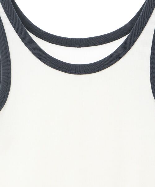 AMERICAN HOLIC(アメリカンホリック)の「バイカラーテレコタンクトップ(タンクトップ・レディース・アイボリー/チャコールグレー/ライトベージュ/ネイビー・M/L)」の21枚目の写真