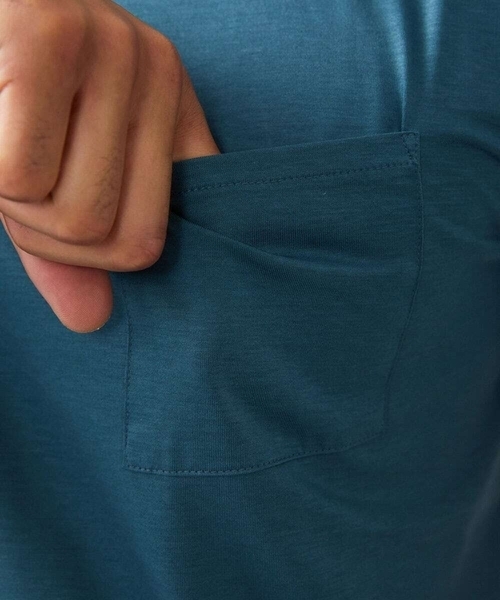 MICHEL KLEIN HOMME (ミッシェルクランオム)の「ニット衿クルーネックカットソー(Tシャツ/カットソー・メンズ・ブラック/グリーン/ネイビー・MEDIUM/LARGE/X-LARGE)」の8枚目の写真