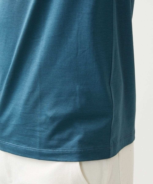 MICHEL KLEIN HOMME (ミッシェルクランオム)の「ニット衿クルーネックカットソー(Tシャツ/カットソー・メンズ・ブラック/グリーン/ネイビー・MEDIUM/LARGE/X-LARGE)」の10枚目の写真