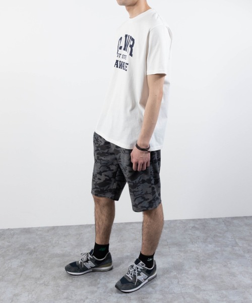 NYLAUS(ナイラス)の「ミニ裏毛 総柄 ショートパンツ(その他パンツ・メンズ・ブラック/グレー/ネイビー/チャコール・M/L/LL)」の15枚目の写真