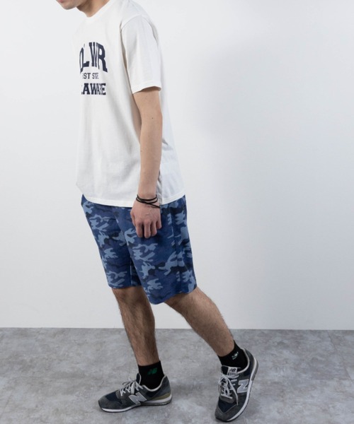 NYLAUS(ナイラス)の「ミニ裏毛 総柄 ショートパンツ(その他パンツ・メンズ・ブラック/グレー/ネイビー/チャコール・M/L/LL)」の18枚目の写真