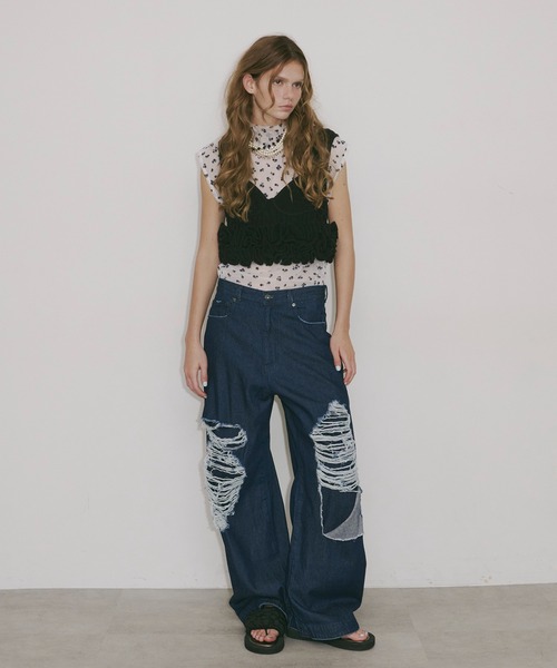 J1U by LA BELLE ETUDE(ジユウバイラベルエチュード)の「フラワーチュールワイドハイネックTOPS(Tシャツ/カットソー・レディース・その他・FREE)」の20枚目の写真