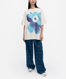 marimekko 花柄 Tシャツ unikko marimekko tシャツ Heleys Piirto Unikko / t-shirt レディース