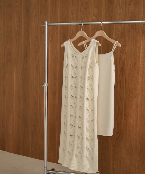 Bab(バブ)の「【S・Mサイズ展開】ミックス編みニットワンピース(ワンピース・レディース・アイボリー/グレー・SMALL/MEDIUM)」の16枚目の写真