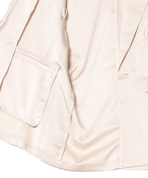 Knuth Marf（クヌースマーフ）の「【Knuth Marf】embroidered satin jacket サテンジャケット（テーラードジャケット・レディース・モスグリーン/ブラック/アイボリー・FREE）」の11枚目の写真